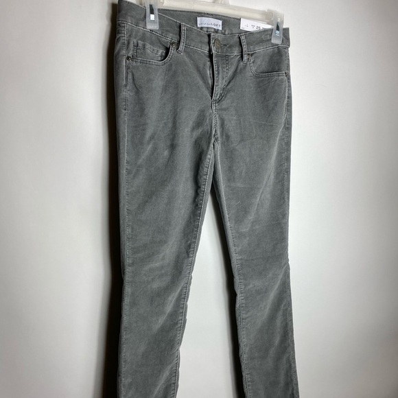 Loft Womens Pants Sz 25/0 Modern Skinny Gray - Picture 1 of 7